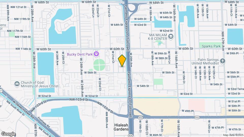 5660 W 20th Ct Map and Location Details