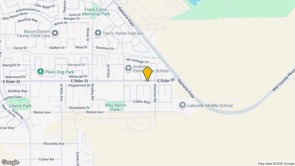 1956 Montanra Ln Map and Location Details