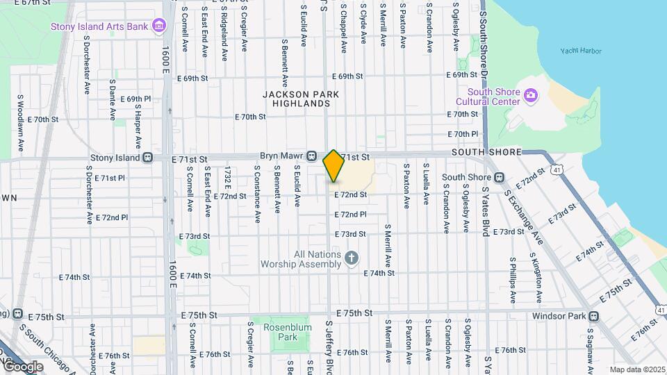 7147 S Jeffery Blvd Map and Location Details