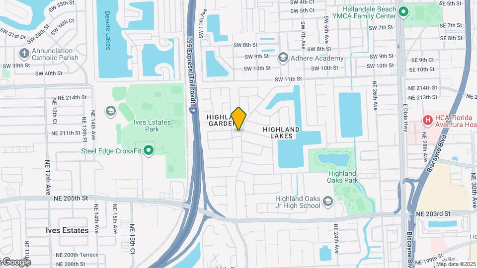 21100 Highland Lakes Blvd Map and Location Details