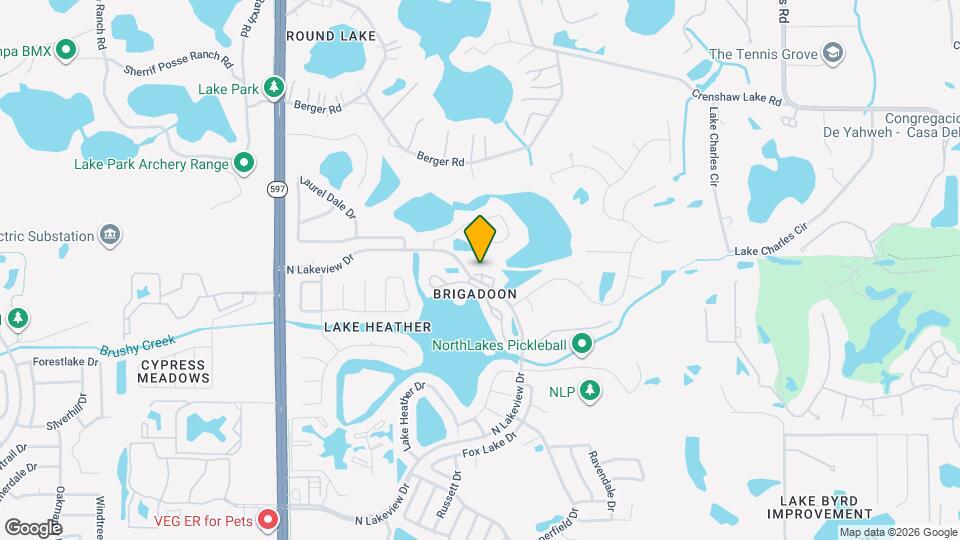 16547 Lake Brigadoon Cir Map and Location Details