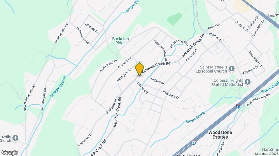 941 Kendrick Creek Rd Map and Location Details