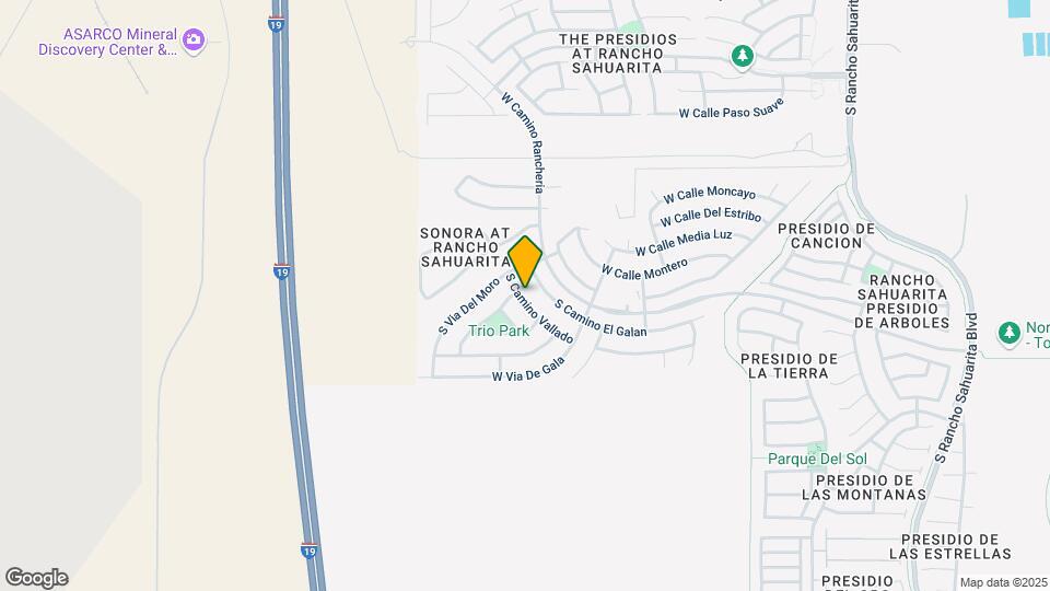 14333 S Camino Vallado Map and Location Details
