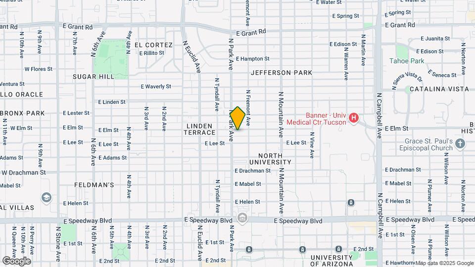 1010 E Elm St Map and Location Details