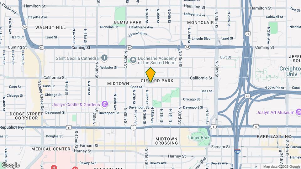 3552 Cass St-Unit -3 Map and Location Details