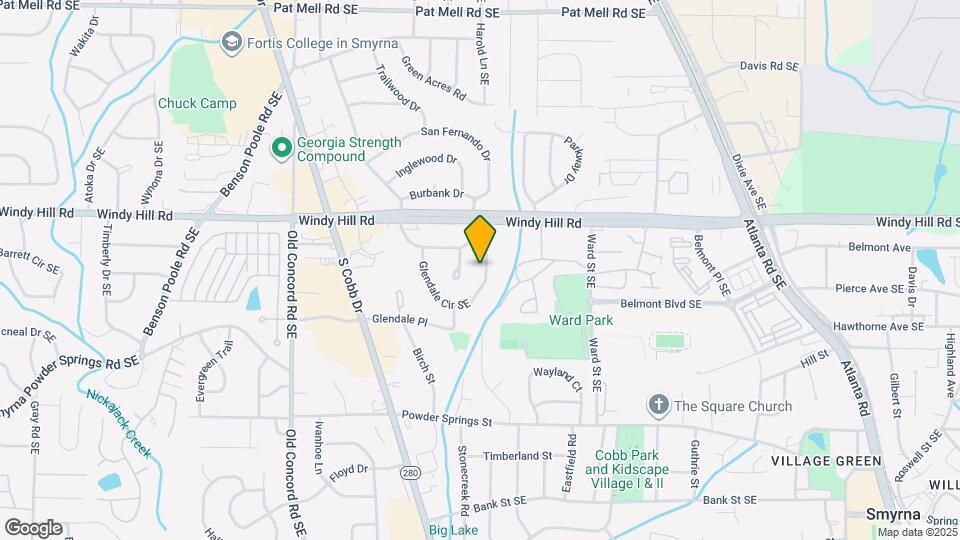 2539 Glendale Cir SE Map and Location Details