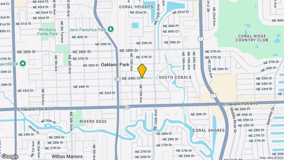 3434 NE 15th Ave, Unit 2 Map and Location Details