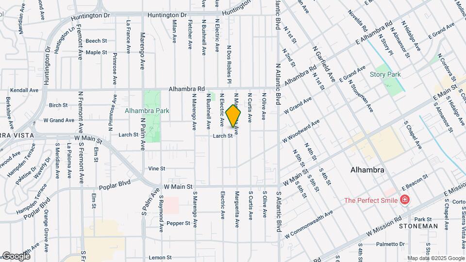 305 N Marguerita Ave Map and Location Details