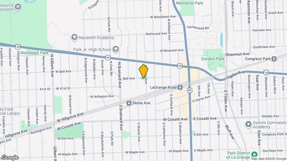 44 N Spring Ave Map and Location Details