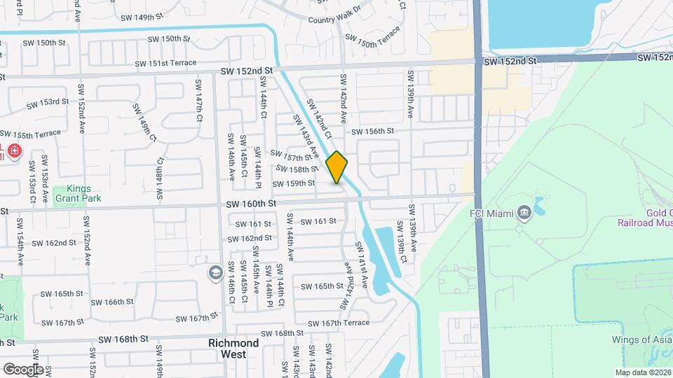 14307 SW 159th Terrace Map and Location Details