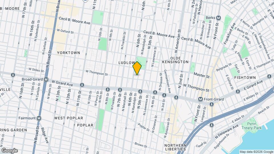 1302 N Randolph St Mapa y Detalles de la Ubicación