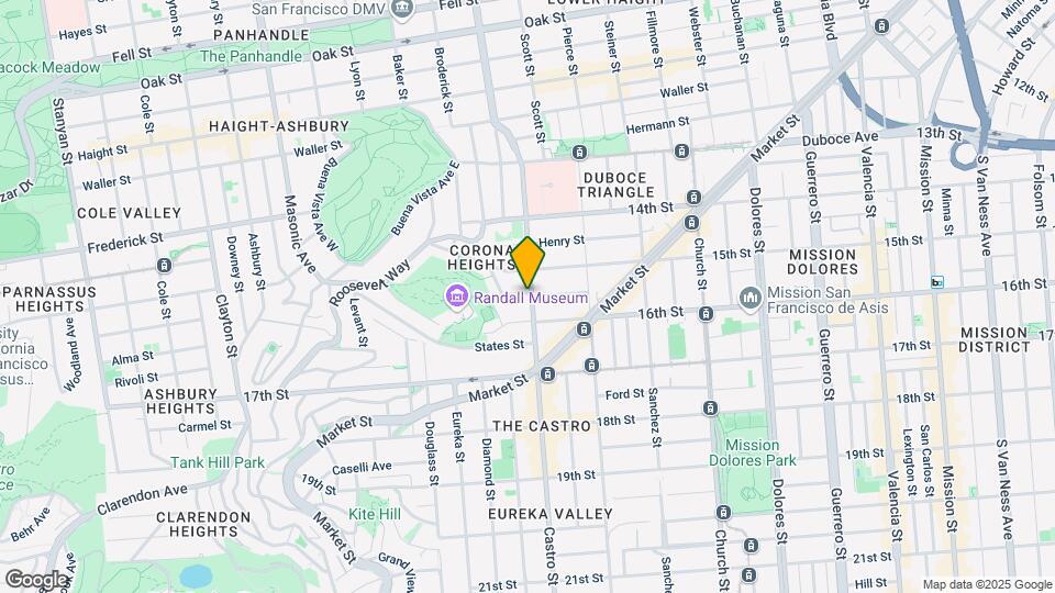 250 Castro St Map and Location Details