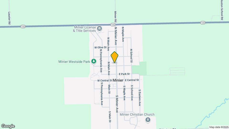 301 N Minier Ave Map and Location Details