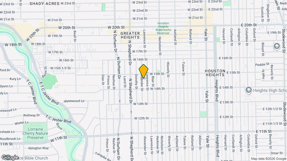 1428 Alexander St Map and Location Details
