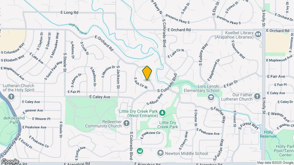 6255 S Ash Cir E Map and Location Details