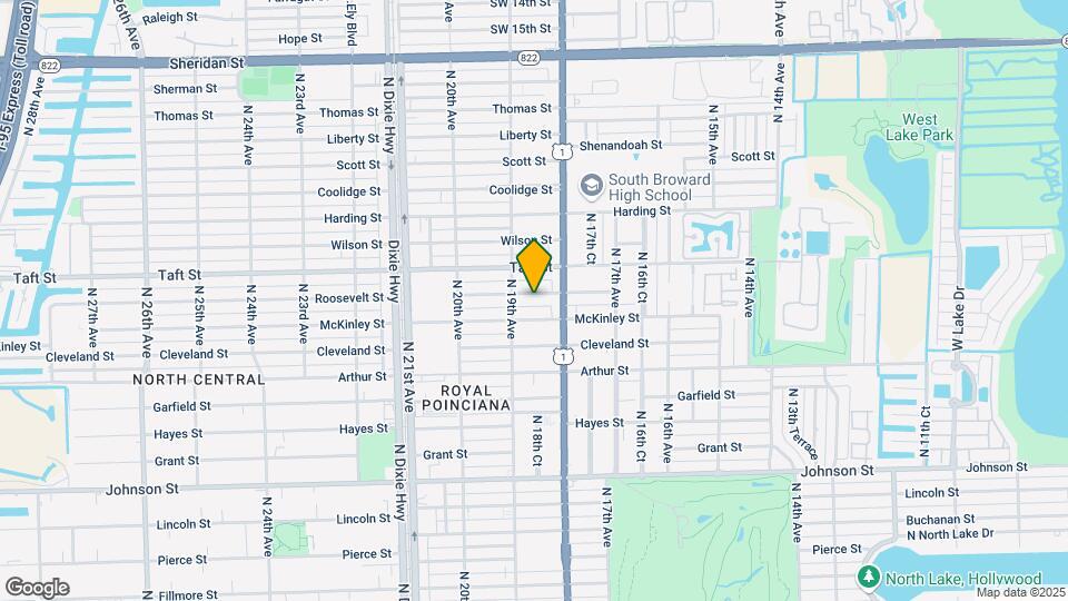1824 Roosevelt St Map and Location Details