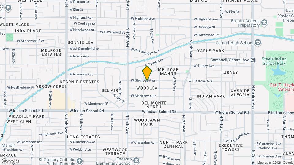 1137 W Glenrosa Ave Map and Location Details