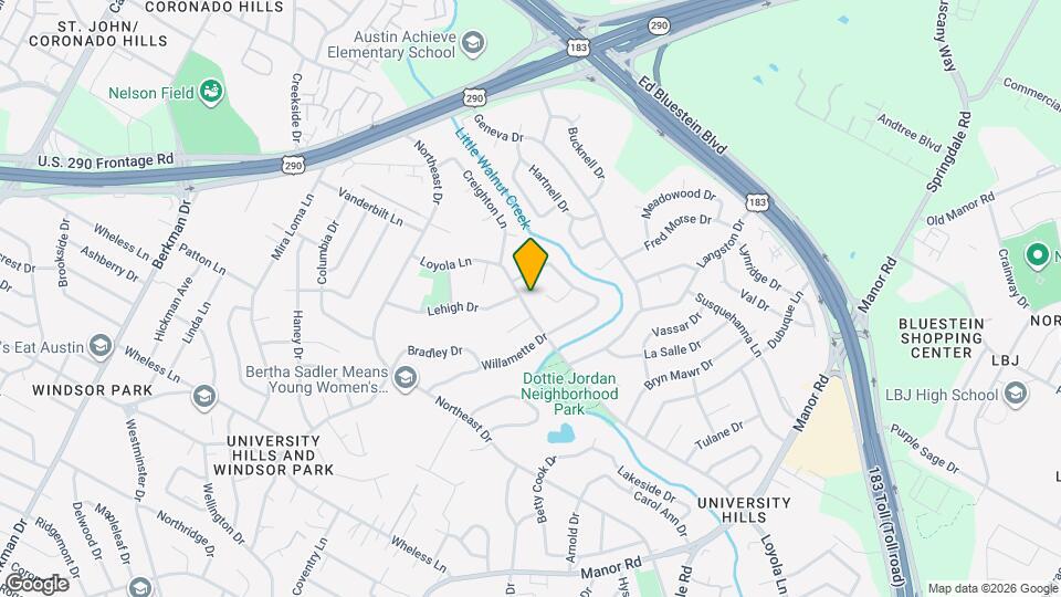 2606 Loyola Ln Map and Location Details