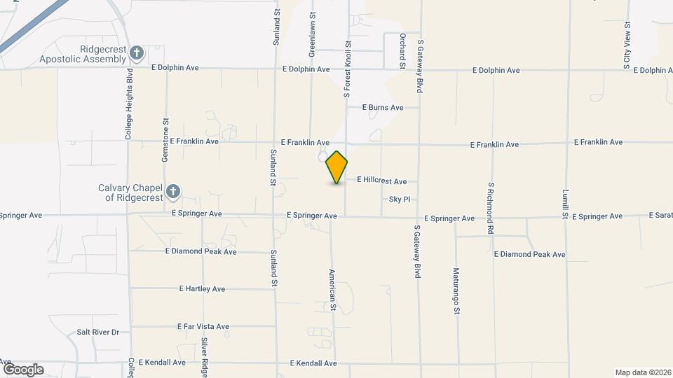 1617 S Forest Knoll St Map and Location Details