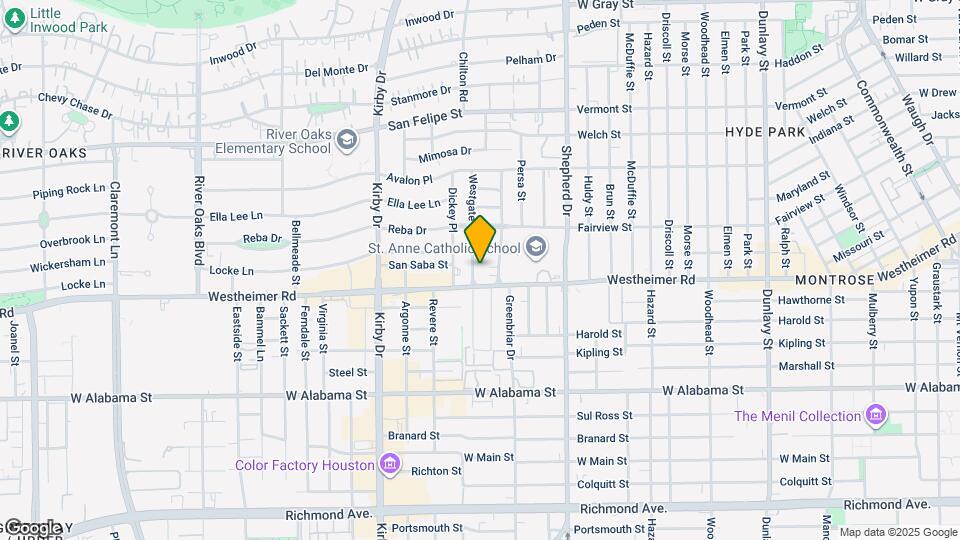 2521 Westgate Dr Map and Location Details