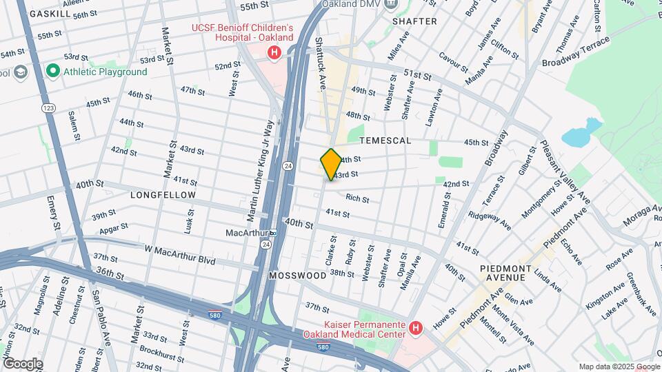 4210 Telegraph Ave Map and Location Details