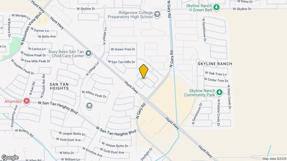 1814 W Desert Hills Dr Map and Location Details