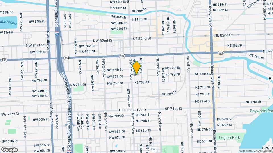 7543 NE Miami Ct Map and Location Details