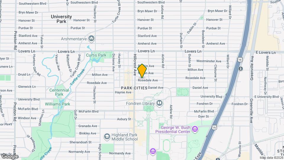 3318 Rosedale Ave Map and Location Details