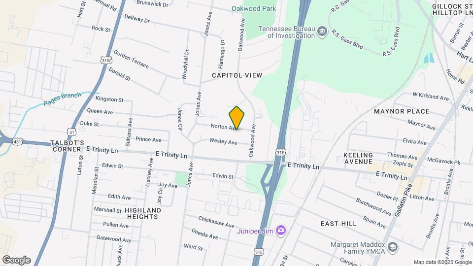 532 Norton Ave Map and Location Details