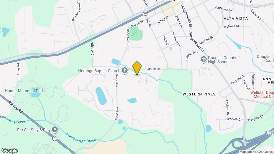 8821 W Hills Ct Map and Location Details