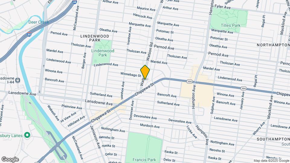 4208 Watson Rd Mapa y Detalles de la Ubicación