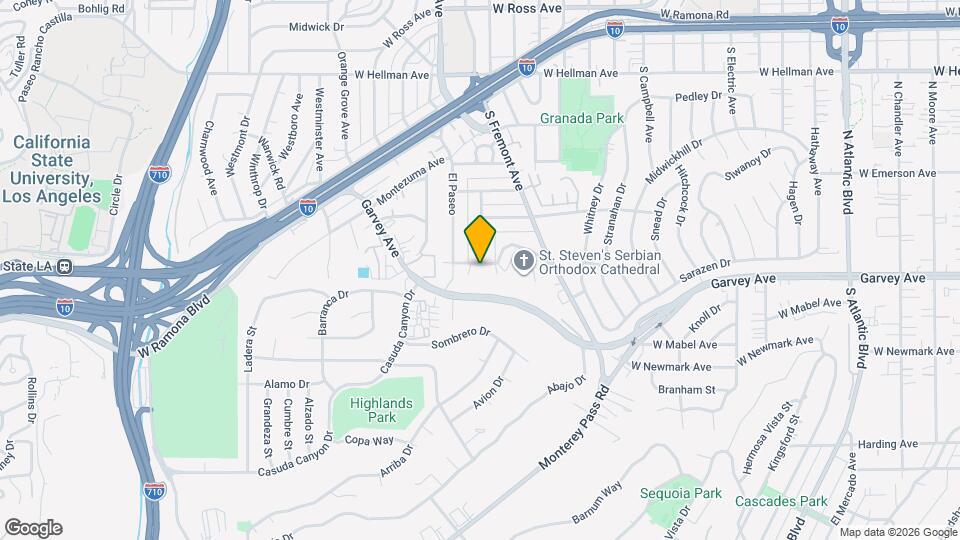 2586 Loma Vista Dr Mapa y Detalles de la Ubicación
