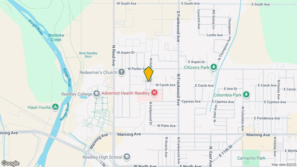 1531 N Hollywood Dr Map and Location Details