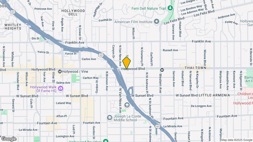 5750 Hollywood Blvd, Unit 232 Map and Location Details