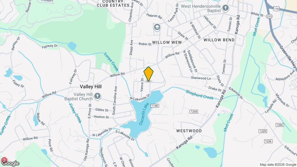 154 Osceola Rd Map and Location Details