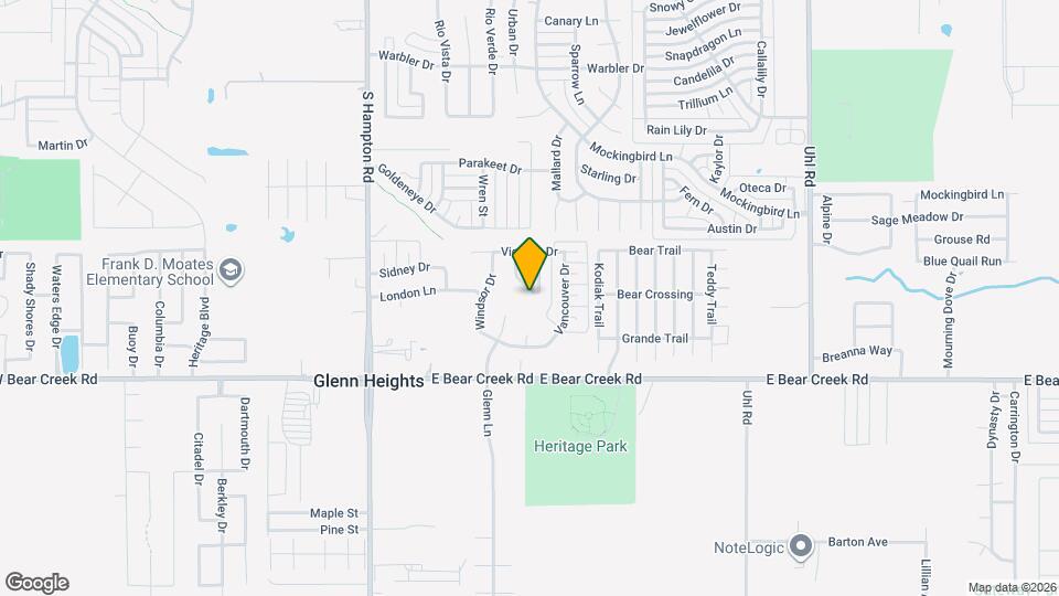 1536 Montreal Ln Map and Location Details