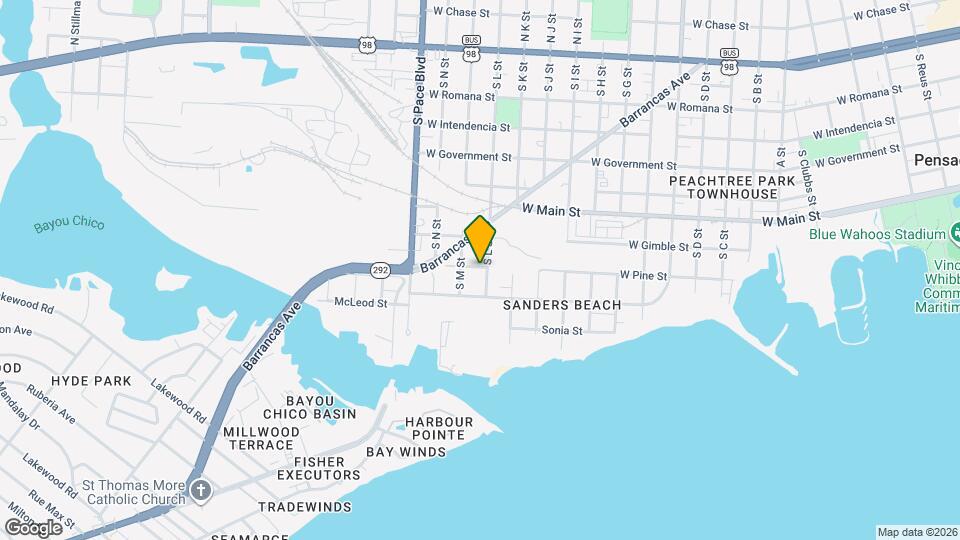 1821 W Pine St Mapa y Detalles de la Ubicación