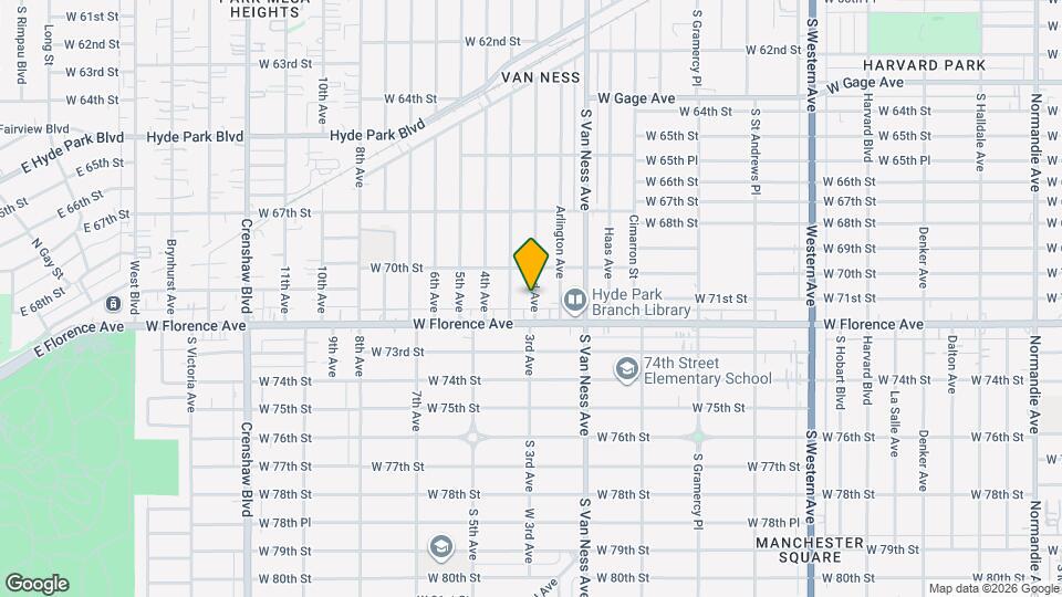 7033 2nd Ave Map and Location Details