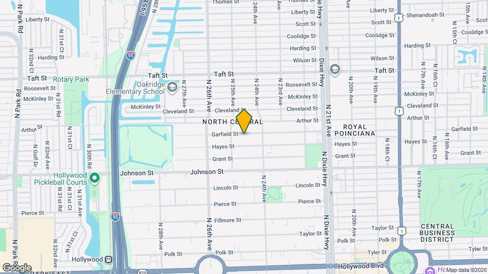 2442 Garfield St Map and Location Details