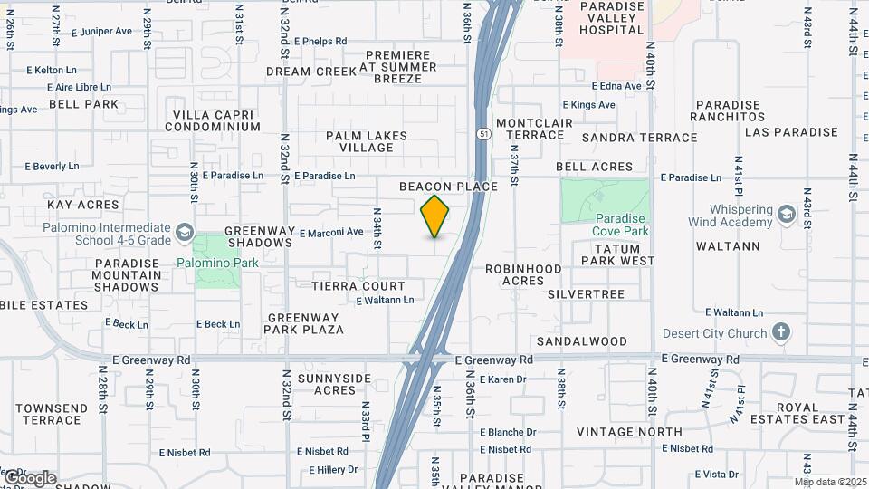 16241 N 30th Pl Mapa y Detalles de la Ubicación