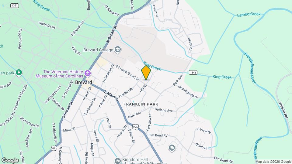 406 E French Broad St Map and Location Details