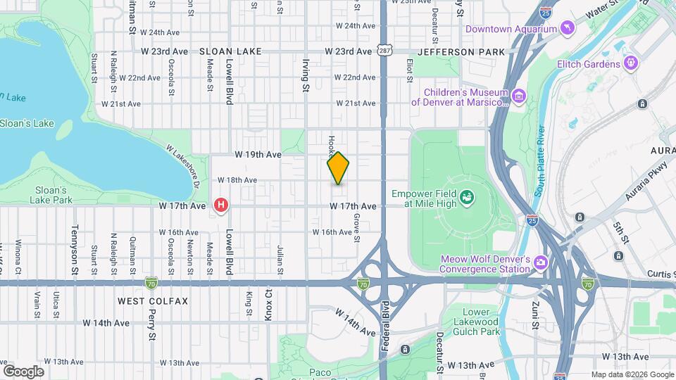 1734 Hooker St Map and Location Details