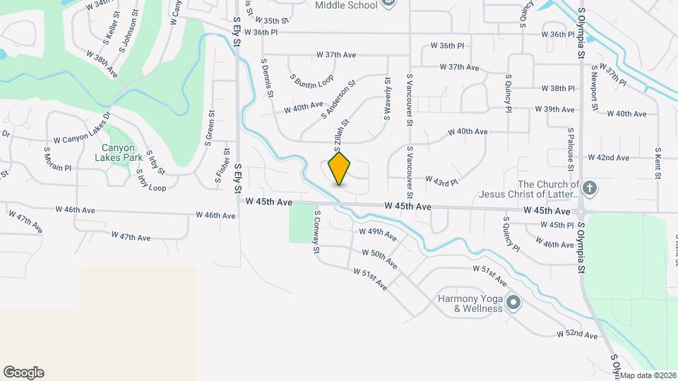 4326 S Anderson Pl Map and Location Details