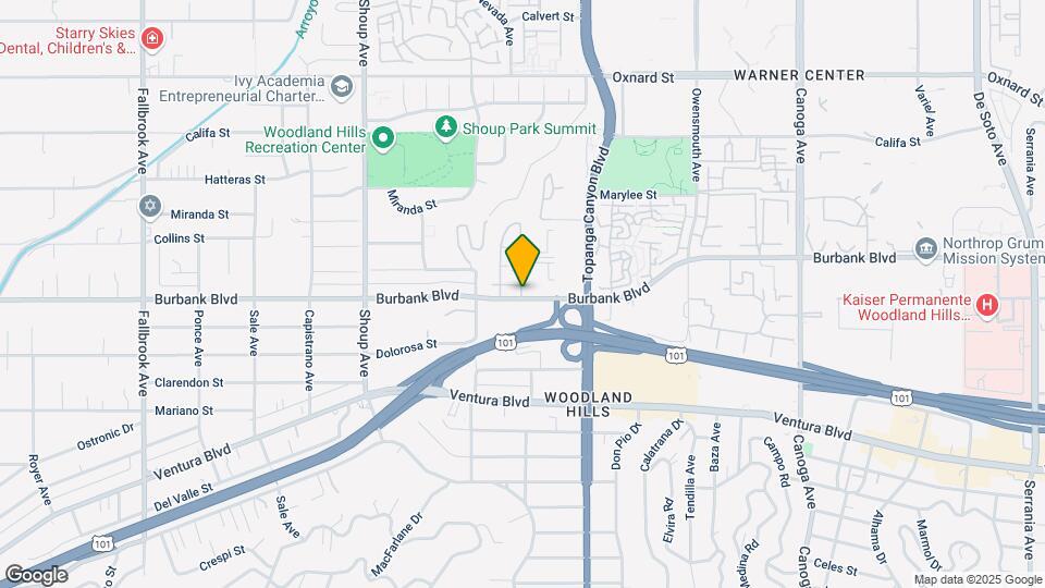 22143 Burbank Blvd Map and Location Details