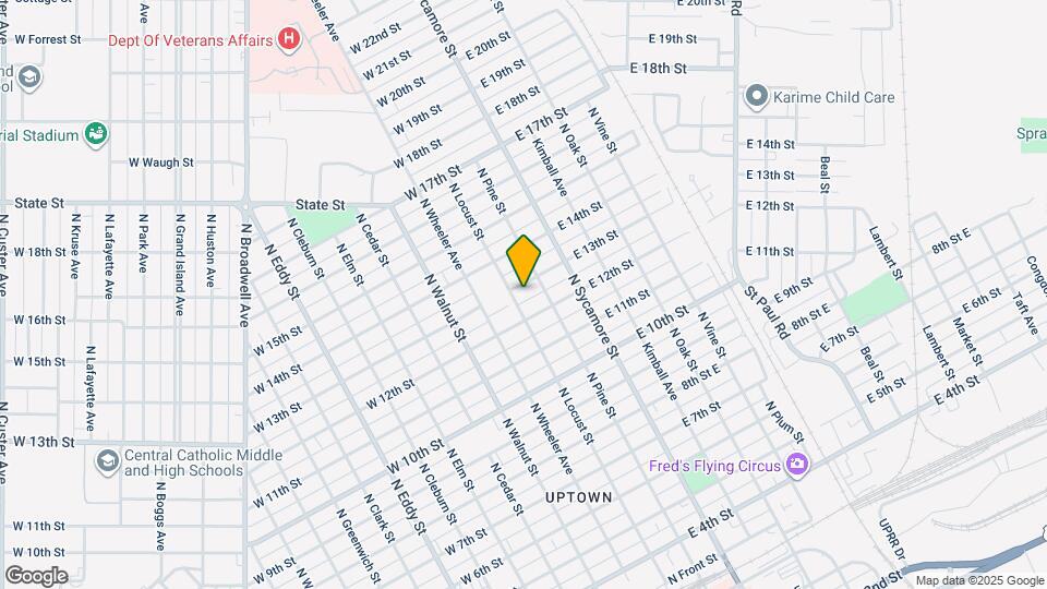 115 W 13th St Map and Location Details