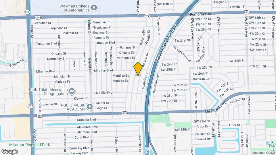 2606 Alcazar Dr Map and Location Details