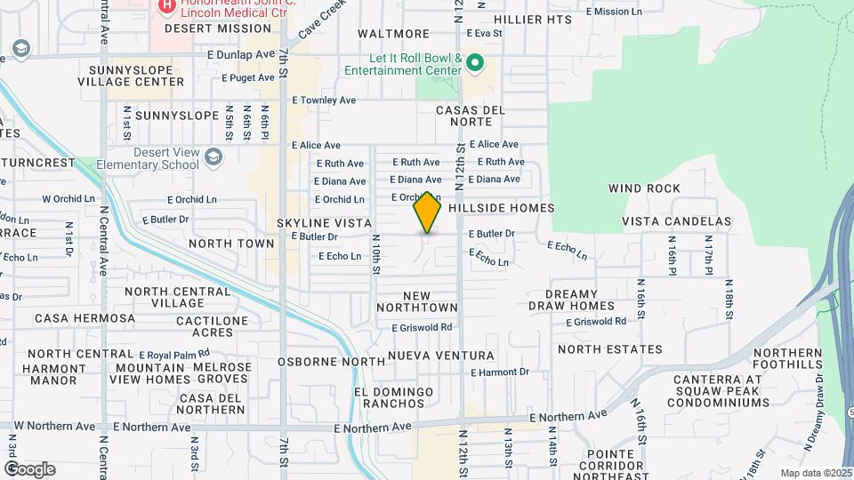 1101 E Butler Dr Map and Location Details