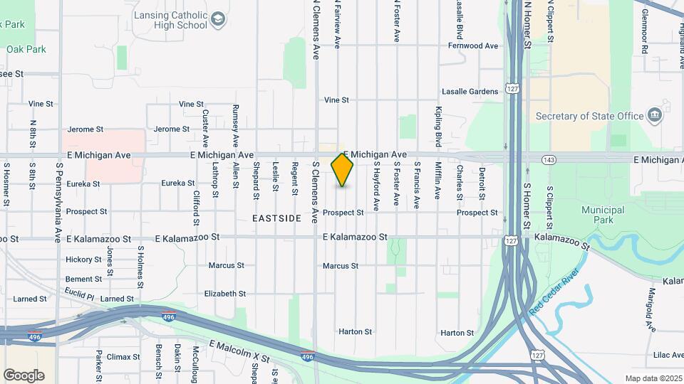 213 S Fairview Ave, Unit Lower Map and Location Details