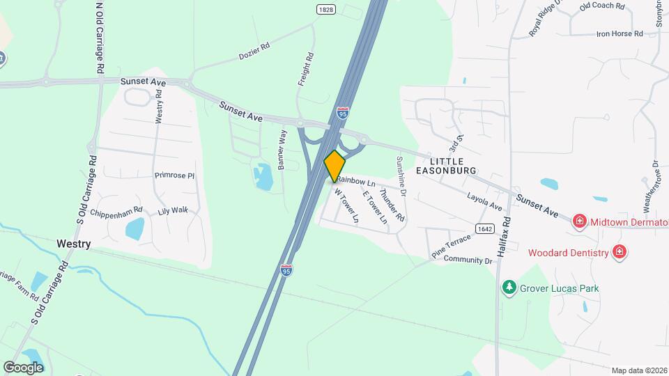 205 W Tower Ln Map and Location Details