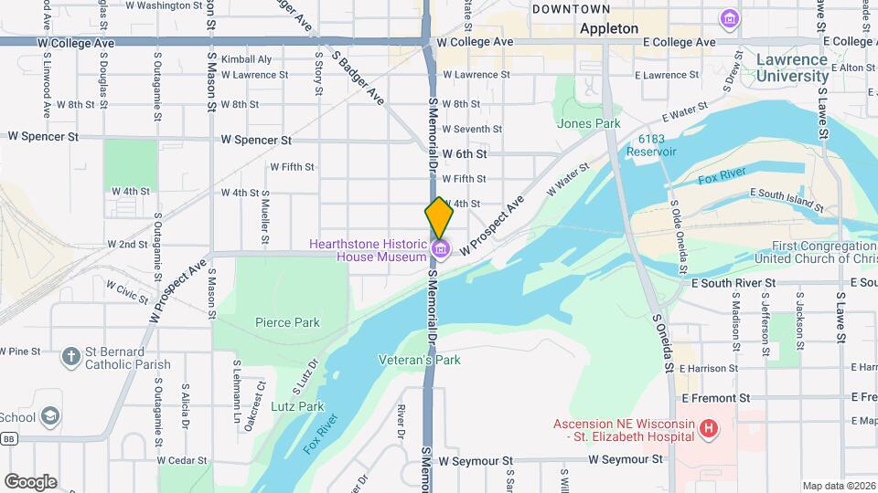 632 W Prospect Ave Mapa y Detalles de la Ubicación